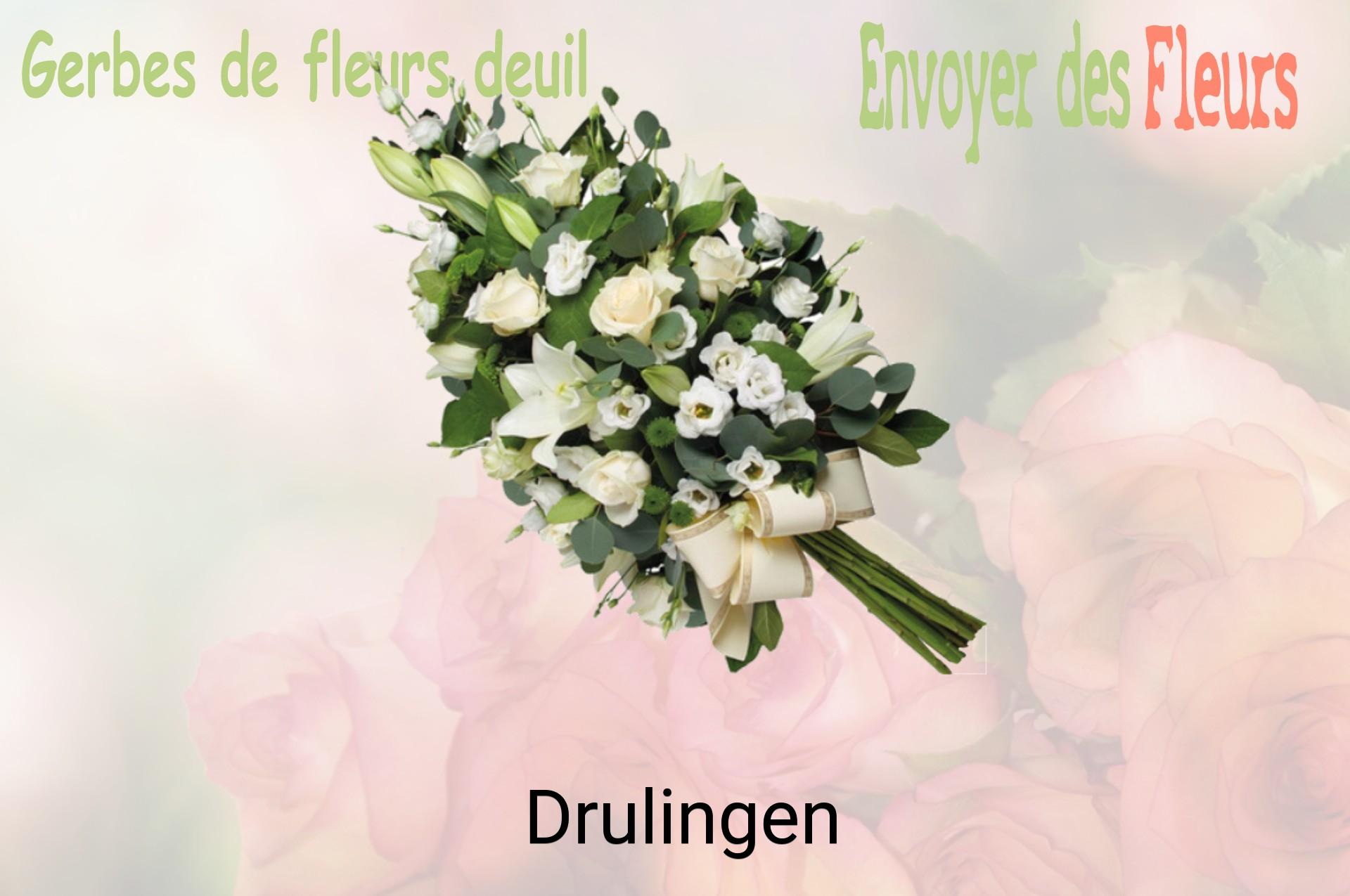 Gerbe de fleurs de deuil livrée à Drulingen